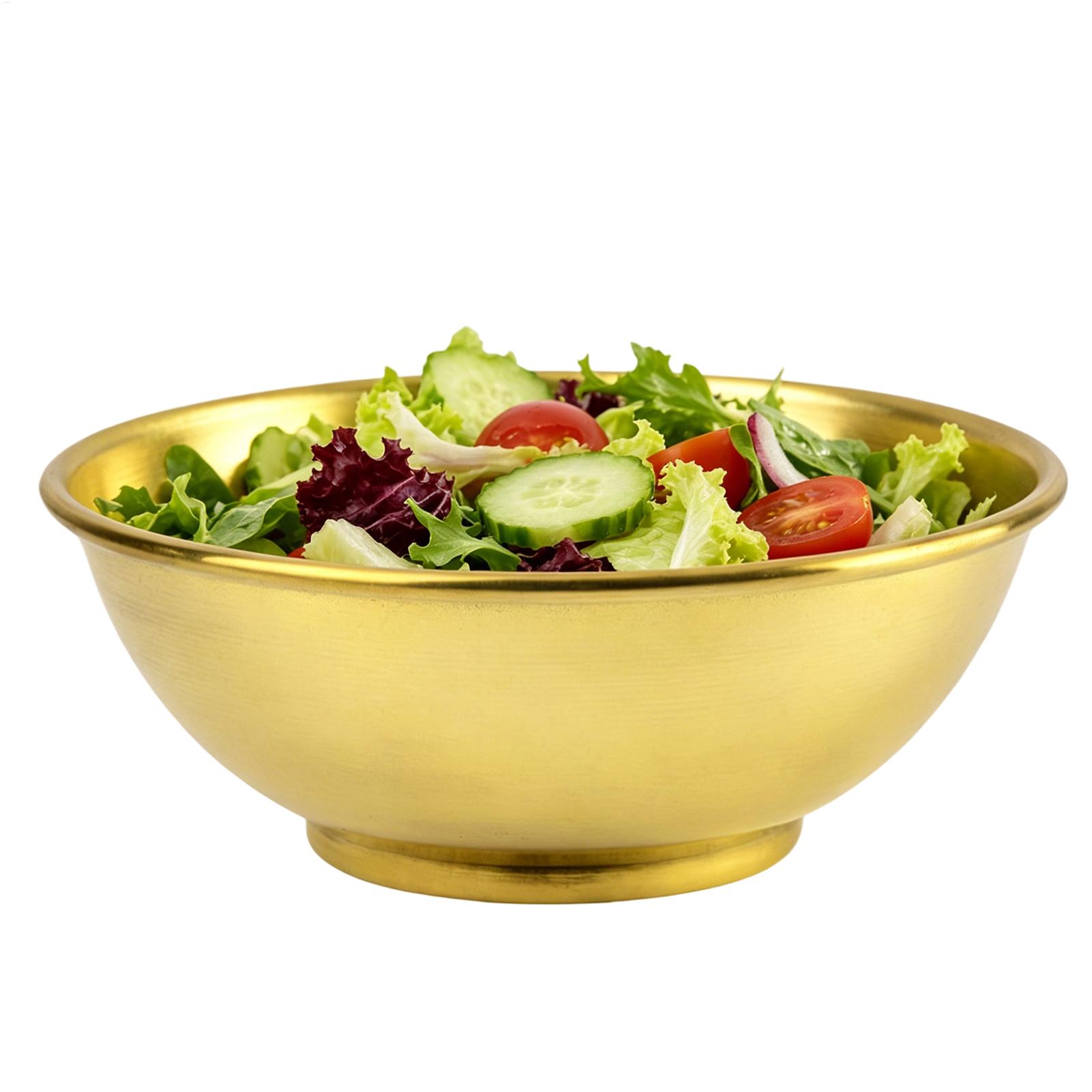 Home Cooking Food - Grand saladier en cuivre pour mélanger,