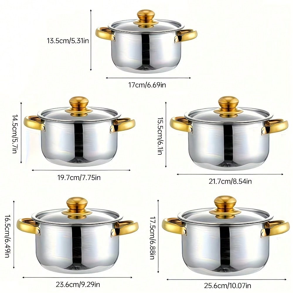 Ensemble de casseroles en acie - Home Cooking Cookbook avis et prix